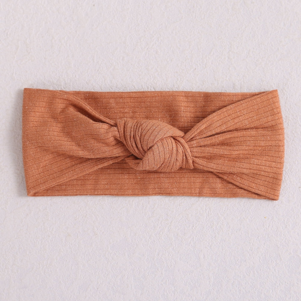New Colors Knit Baby Headbands Rib Bow Elastic Soft Newborn Headbands for Baby Girl Children Turban Infant Kids Hair Accessories | TageUnlimited