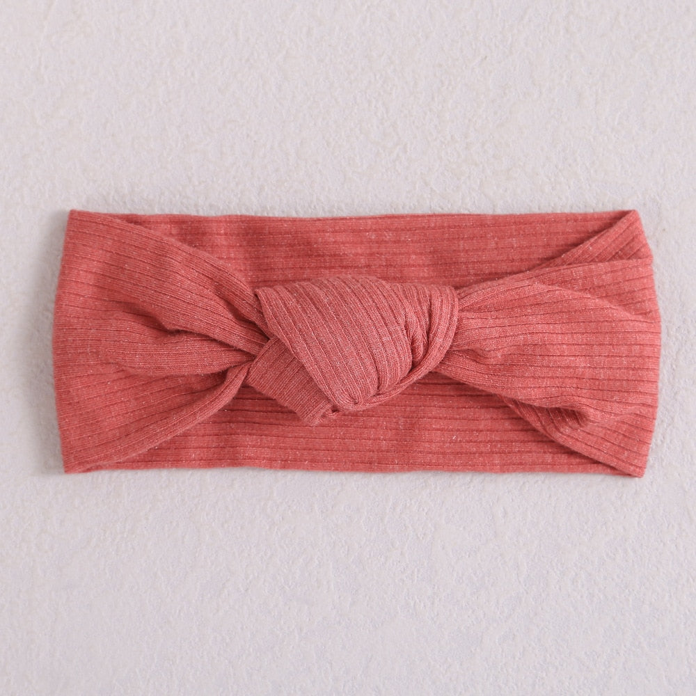 New Colors Knit Baby Headbands Rib Bow Elastic Soft Newborn Headbands for Baby Girl Children Turban Infant Kids Hair Accessories | TageUnlimited