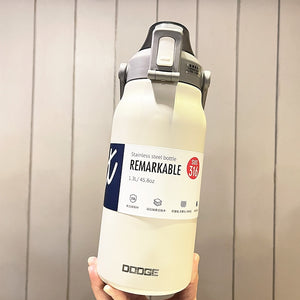 Tumbler Thermo Bottle Large Capacity With Straw Stainless Steel Thermal Water Bottle Cold and Hot Thermos Cup Vacuum Flask Gym | 0 | TageUnlimited