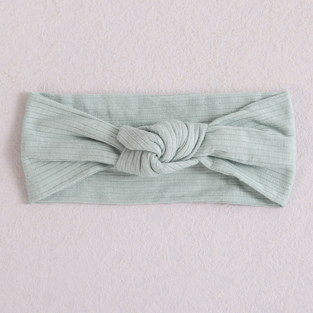 New Colors Knit Baby Headbands Rib Bow Elastic Soft Newborn Headbands for Baby Girl Children Turban Infant Kids Hair Accessories | TageUnlimited