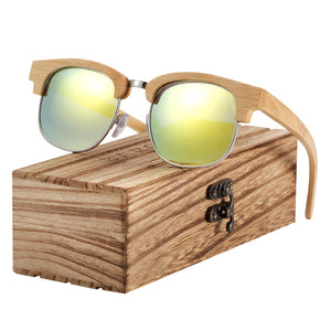 BARCUR Wood Polarized Sunglasses Bamboo Wooden Sunglasses Beach Oculos de sol | TageUnlimited