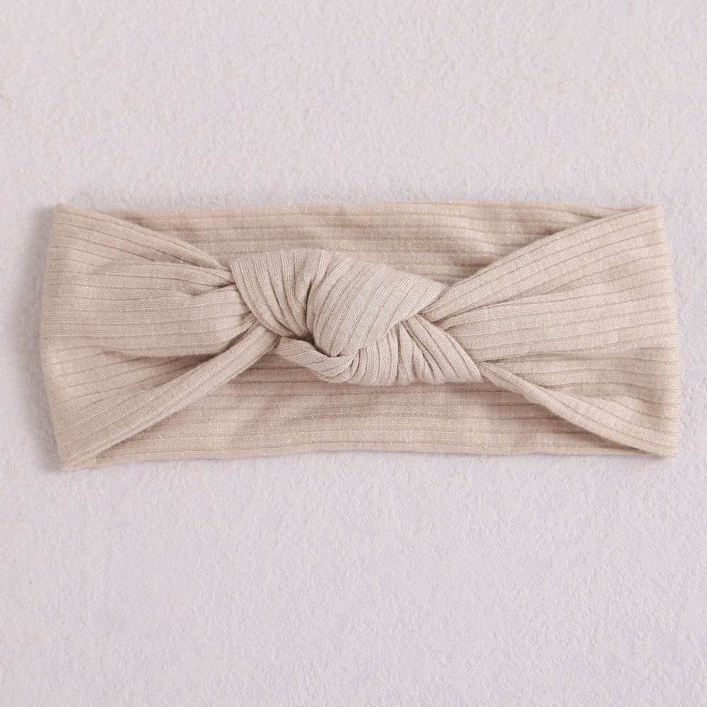 New Colors Knit Baby Headbands Rib Bow Elastic Soft Newborn Headbands for Baby Girl Children Turban Infant Kids Hair Accessories | TageUnlimited
