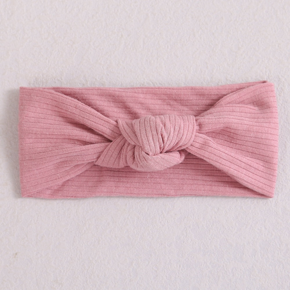 New Colors Knit Baby Headbands Rib Bow Elastic Soft Newborn Headbands for Baby Girl Children Turban Infant Kids Hair Accessories | TageUnlimited