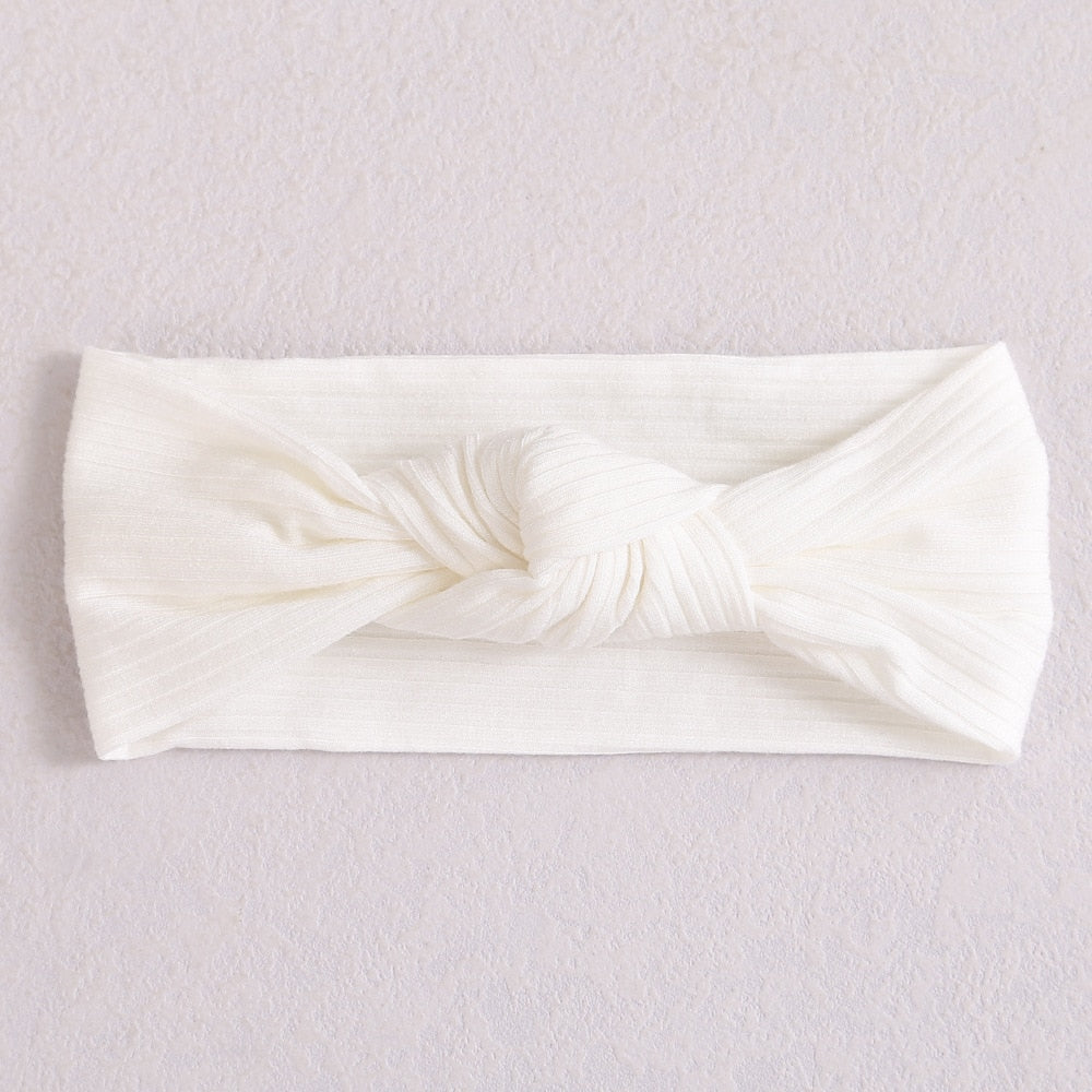 New Colors Knit Baby Headbands Rib Bow Elastic Soft Newborn Headbands for Baby Girl Children Turban Infant Kids Hair Accessories | TageUnlimited