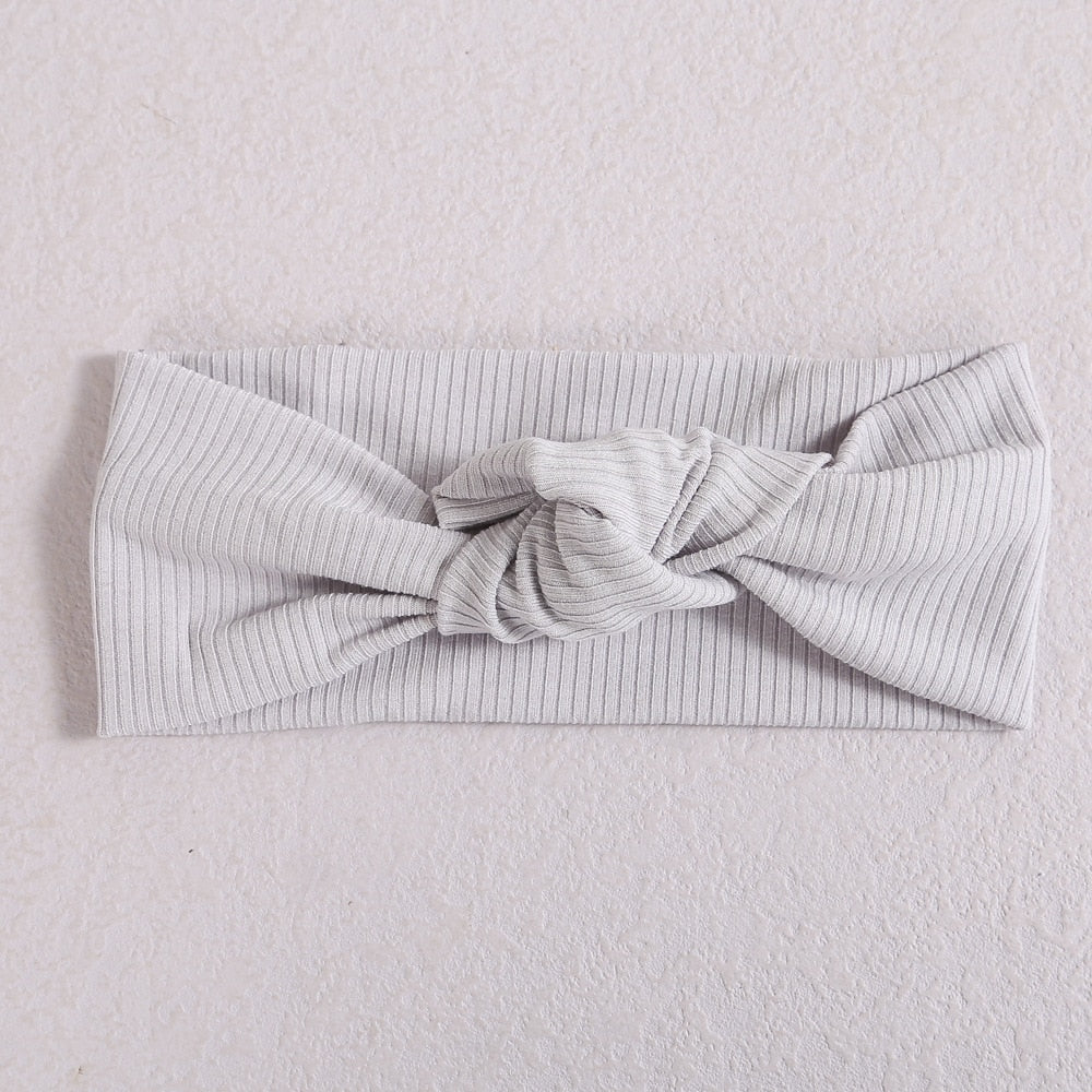 New Colors Knit Baby Headbands Rib Bow Elastic Soft Newborn Headbands for Baby Girl Children Turban Infant Kids Hair Accessories | TageUnlimited