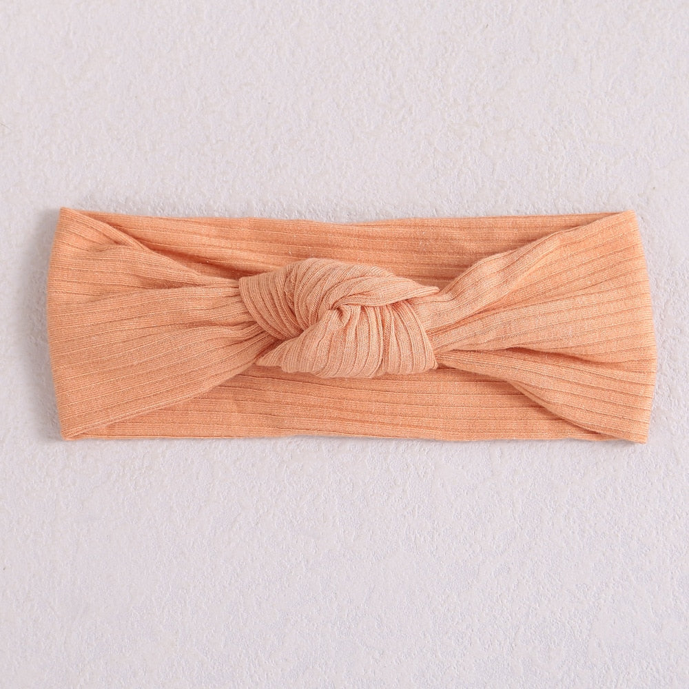 New Colors Knit Baby Headbands Rib Bow Elastic Soft Newborn Headbands for Baby Girl Children Turban Infant Kids Hair Accessories | TageUnlimited