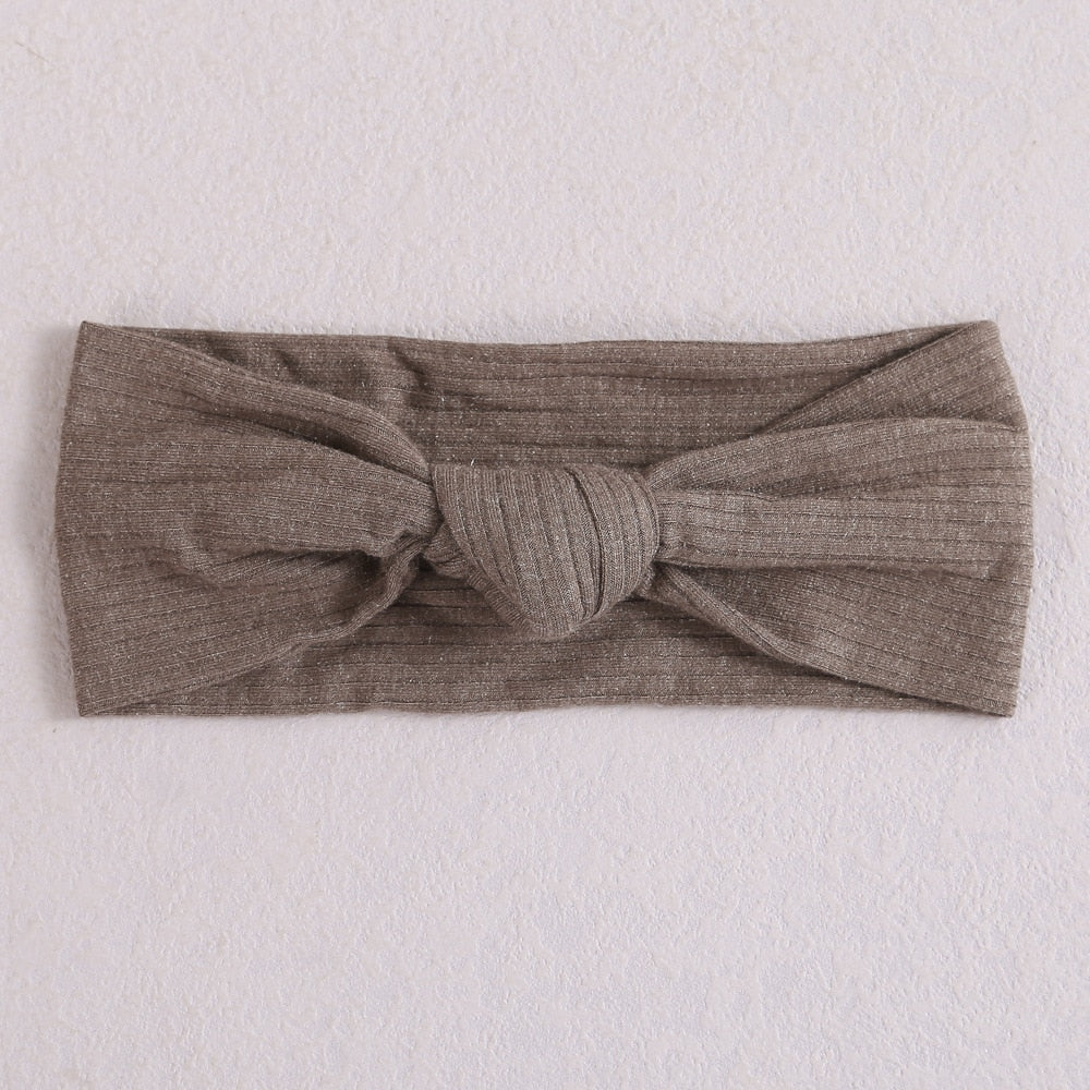 New Colors Knit Baby Headbands Rib Bow Elastic Soft Newborn Headbands for Baby Girl Children Turban Infant Kids Hair Accessories | TageUnlimited