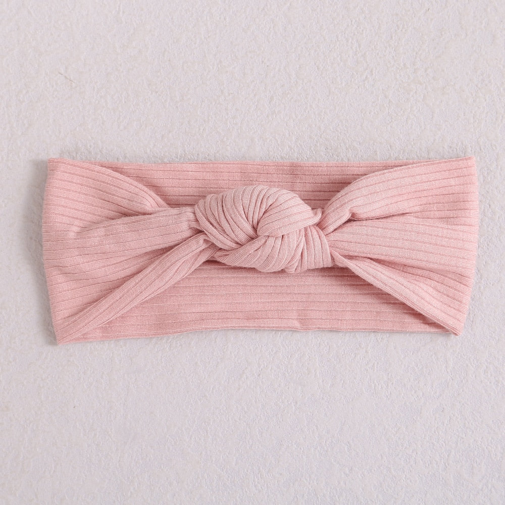 New Colors Knit Baby Headbands Rib Bow Elastic Soft Newborn Headbands for Baby Girl Children Turban Infant Kids Hair Accessories | TageUnlimited