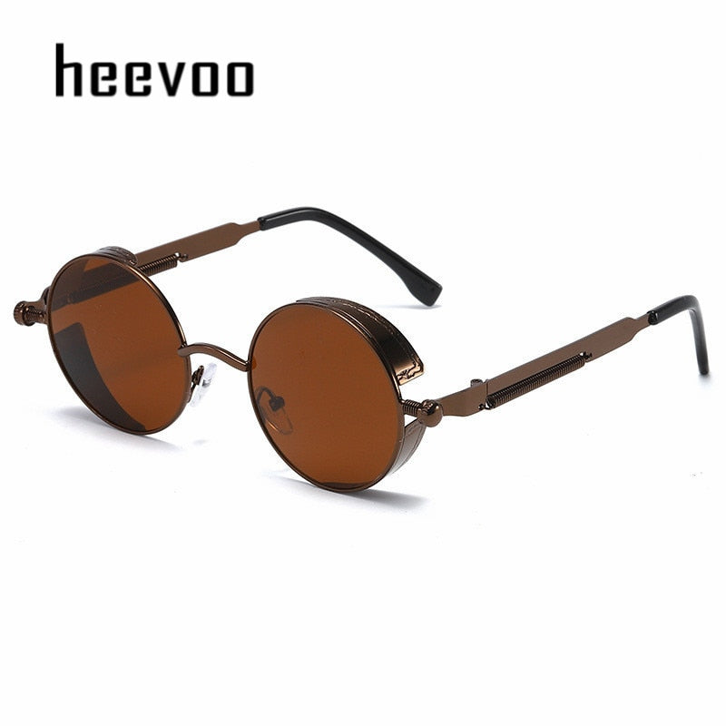 Metal Steampunk Sunglasses Men Women Fashion Round Glasses Brand Designer Vintage Sun Glasses High Quality | TageUnlimited