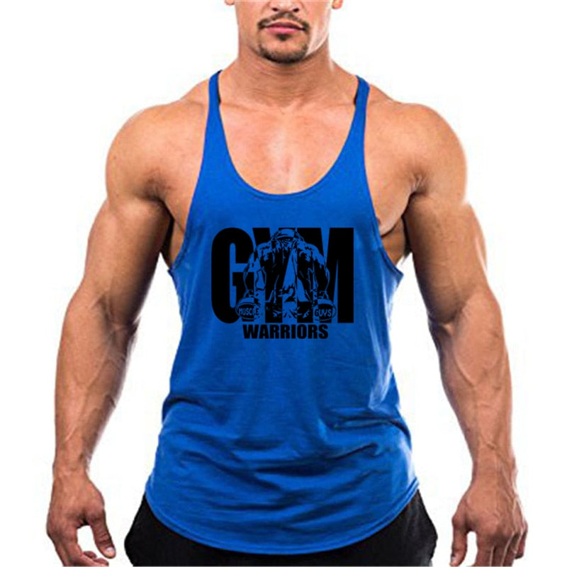 Summer Y Back Gym Stringer Tank Top Men Cotton Clothing Bodybuilding Sleeveless Shirt Fitness Vest Muscle Singlets Workout Tank | TageUnlimited