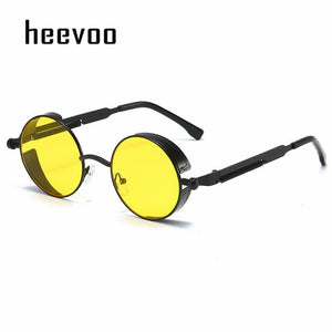 Metal Steampunk Sunglasses Men Women Fashion Round Glasses Brand Designer Vintage Sun Glasses High Quality | TageUnlimited