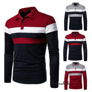 Mens Casual Shirts Long Sleeve Warm Stretch Slim Basic Shirt Striped Print  Long Sleeve Shirt S -5XL | TageUnlimited