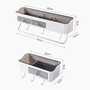 Punch-free Bathroom Organizer Rack Shampoo Cosmetic Storage Rack Bath kitchen Towel Holder Household Items Bathroom Accessories | TageUnlimited