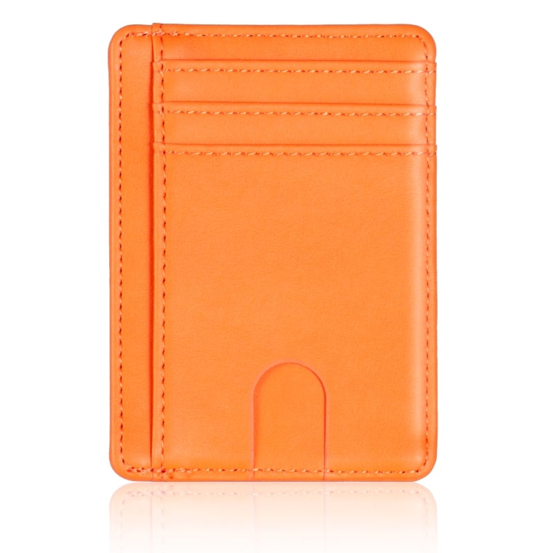 Slim RFID Blocking Leather Wallet Credit ID Card Holder Purse Money Case for Men Women Fashion Bag 11.5x8x0.5cm | TageUnlimited