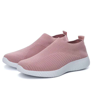 Women Vulcanized Shoes High Quality Women Sneakers Slip On Flats Shoes Women Loafers Plus Size 42 Walking Flat | TageUnlimited