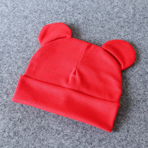 Baby Hat With Ears Cotton Warm Newborn Accessories Baby Girl Boy Autumn Winter Hat For Kids Infant Toddler Beanie Cap Girls Hat | TageUnlimited