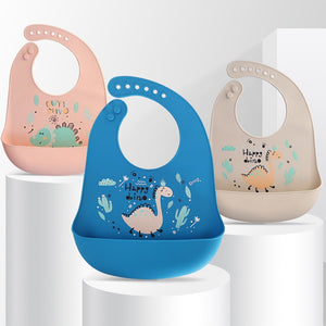 Waterproof Baby Bibs Soft Silicone Scarf Cute Cartoon Brint Baby Items Boys And Girls Adjustable Bibs Burp Sloths | TageUnlimited