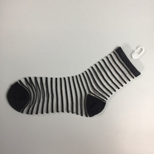 Hipster Harajuku Ankle Ladies Socks Women Fashion Transparent Stripe Short Female Summer Women&#39;s Socks Summer Black White Socks | TageUnlimited