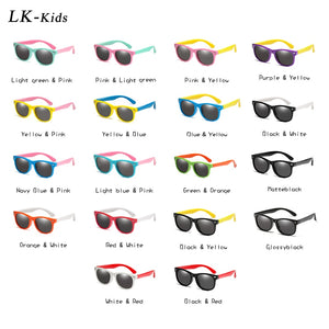 LongKeeper Kids Polarized Sunglasses TR90 Boys Girls Sun Glasses Silicone Safety Glasses Gift For Children Baby UV400 Eyewear | TageUnlimited