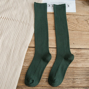 10 Colors Autumn New Women&#39;s Socks Cotton Winter Long Socks Harajuku Female Trick Warm Solid Color Sock Casual Ladies Sox | TageUnlimited