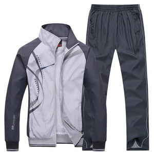 NEW Tracksuit Men Plus Size 4XL Spring Autumn Two Piece Clothing Sets Casual Track Suit Sportswear Sweatsuits | TageUnlimited