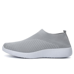 Women Vulcanized Shoes High Quality Women Sneakers Slip On Flats Shoes Women Loafers Plus Size 42 Walking Flat | TageUnlimited