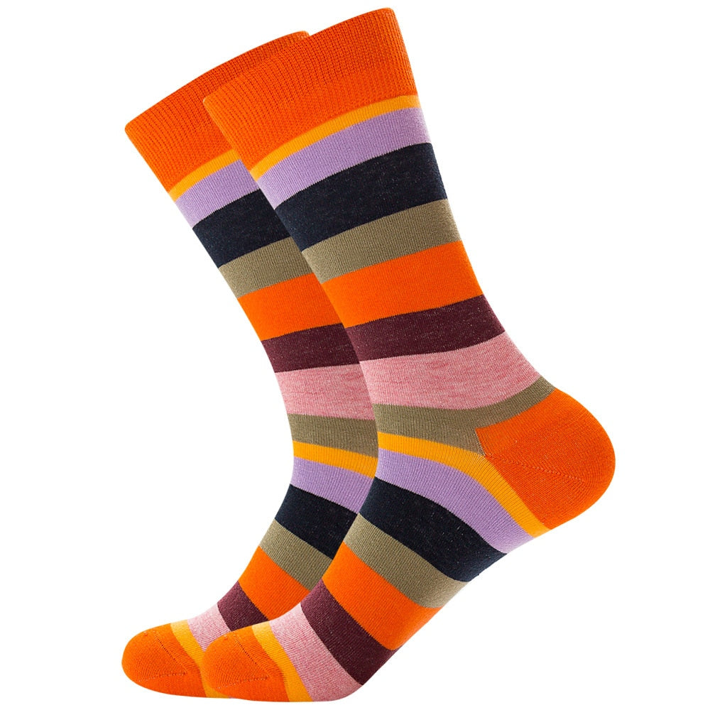 Stripe Happy Socks Men Women Cotton Funny Crew Socks Personality Painting Zebra Pattern Female Male Harajuku Skateboard Socks | TageUnlimited
