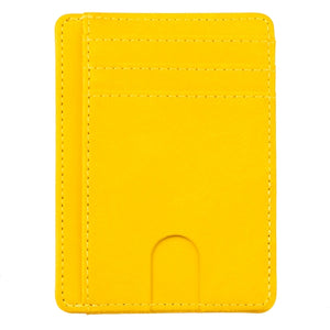 Slim RFID Blocking Leather Wallet Credit ID Card Holder Purse Money Case for Men Women Fashion Bag 11.5x8x0.5cm | TageUnlimited