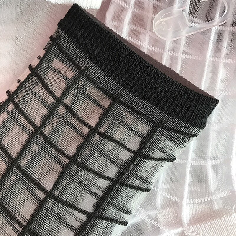 Hipster Harajuku Ankle Ladies Socks Women Fashion Transparent Stripe Short Female Summer Women&#39;s Socks Summer Black White Socks | TageUnlimited