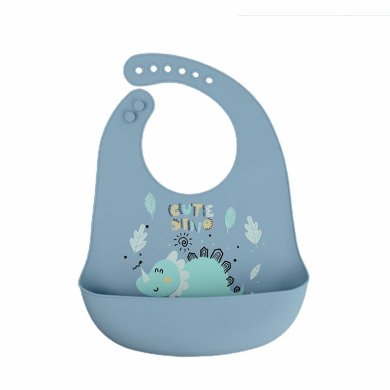 Waterproof Baby Bibs Soft Silicone Scarf Cute Cartoon Brint Baby Items Boys And Girls Adjustable Bibs Burp Sloths | TageUnlimited