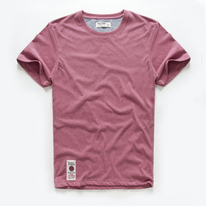 Men T-shirt Cotton Solid Color t shirt Men Causal O-neck Basic Tshirt Male High Quality Classical Tops | TageUnlimited