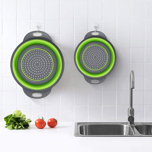 Creative Kitchen Fruit Vegetable Washing Tools Useful Foldable Cleaning Basket Strainer Kitchen Accessories Gadgets Supplies | TageUnlimited