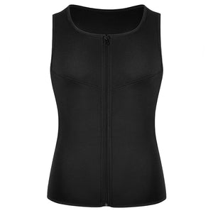 Neoprene Men Shapers Sweat Vest for Men Waist Trainer Vest Adjustable Workout Body Shaper with Double Zipper for Sauna Suit | TageUnlimited