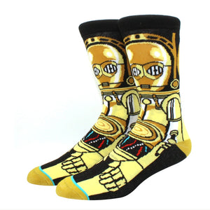 Star Wars Movie Stockings Master Yoda R2-D2 Cosplay Socks Wookiee Jedi Knight Novelty Men&#39;s Women&#39;s Socks Spring Autumn Winter | TageUnlimited