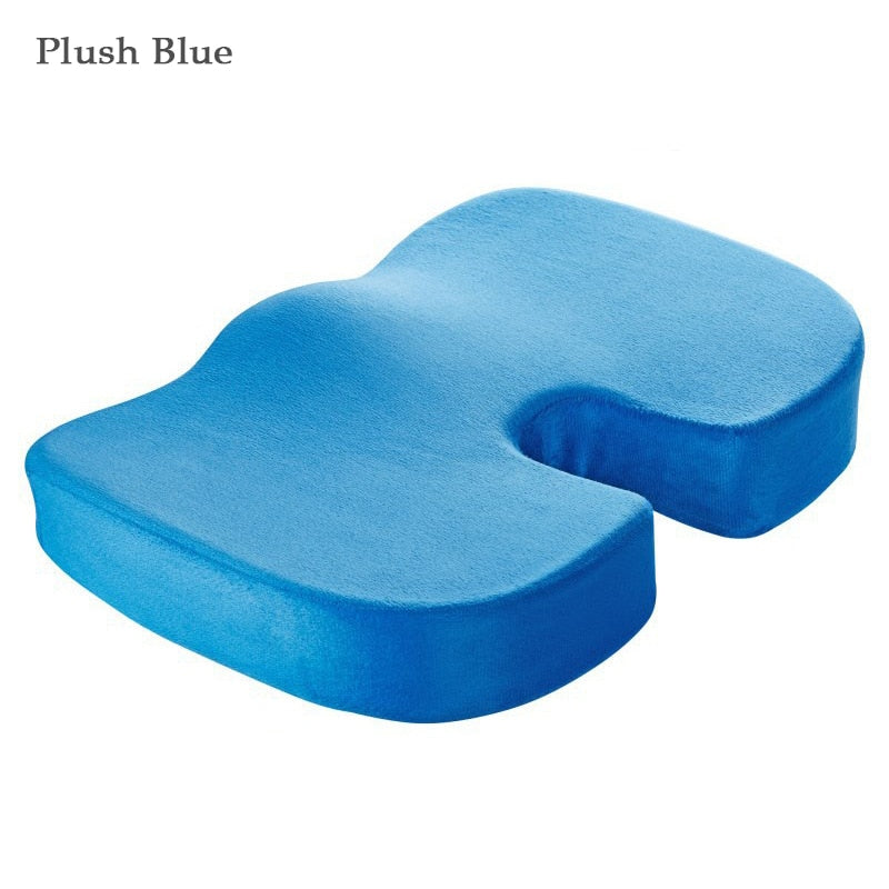 Orthopedics Hemorrhoids Seat Cushion Memory Foam Car Rebound Cushion Office Chair Lumbar Support Pain Relief Breathable Pillow | TageUnlimited