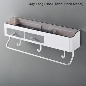 Punch-free Bathroom Organizer Rack Shampoo Cosmetic Storage Rack Bath kitchen Towel Holder Household Items Bathroom Accessories | TageUnlimited