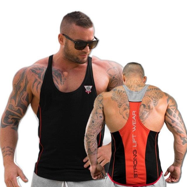 Mens Bodybuilding Tank top Gyms Fitness sleeveless shirt New Male Cotton clothing Fashion Singlet vest Undershirt | TageUnlimited
