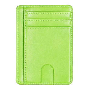 Slim RFID Blocking Leather Wallet Credit ID Card Holder Purse Money Case for Men Women Fashion Bag 11.5x8x0.5cm | TageUnlimited