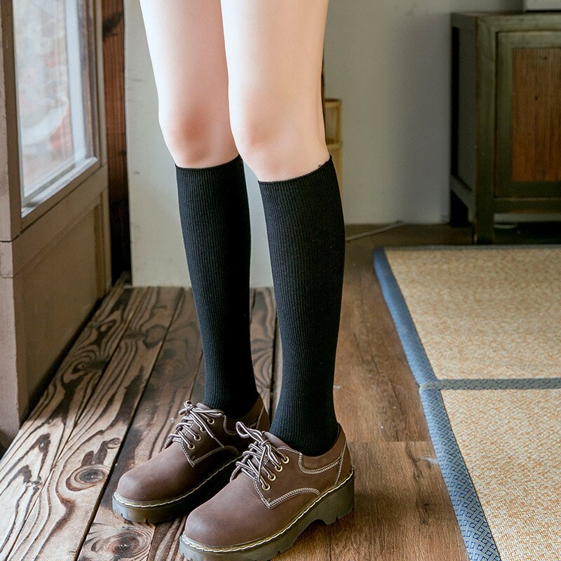 10 Colors Autumn New Women&#39;s Socks Cotton Winter Long Socks Harajuku Female Trick Warm Solid Color Sock Casual Ladies Sox | TageUnlimited