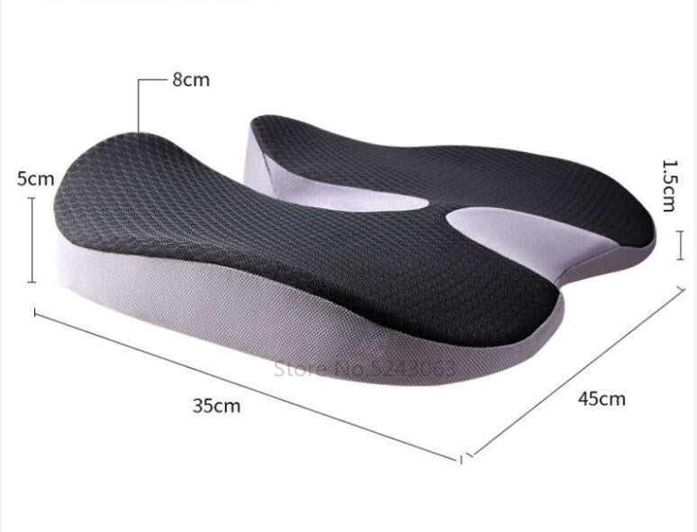 Cushion Non-Slip Orthopedic Memory Foam Coccyx Cushion for Tailbone Sciatica back Pain relief Comfort Office Chair Car Seat | TageUnlimited