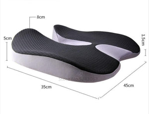 Cushion Non-Slip Orthopedic Memory Foam Coccyx Cushion for Tailbone Sciatica back Pain relief Comfort Office Chair Car Seat | TageUnlimited