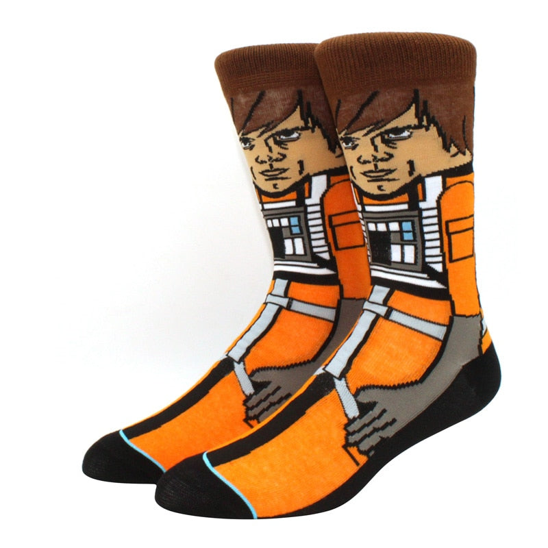 Star Wars Movie Stockings Master Yoda R2-D2 Cosplay Socks Wookiee Jedi Knight Novelty Men&#39;s Women&#39;s Socks Spring Autumn Winter | TageUnlimited
