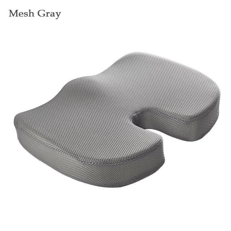 Orthopedics Hemorrhoids Seat Cushion Memory Foam Car Rebound Cushion Office Chair Lumbar Support Pain Relief Breathable Pillow | TageUnlimited