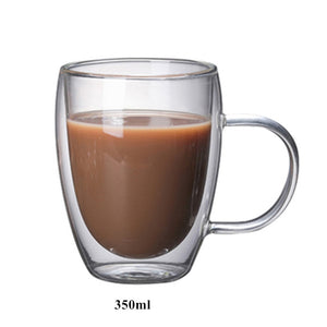 Double Wall Glass Mug Resistant Tea Beer Mug Milk Lemon Juice Cup Drinkware Lover Coffee Cups Mug Gift | 0 | TageUnlimited