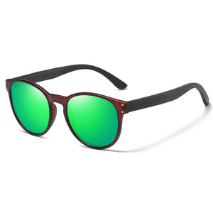 Polarized Sunglasses Men Women  Brand  Wooden Sunglasses Women Round frame Classic Sunglasses | TageUnlimited