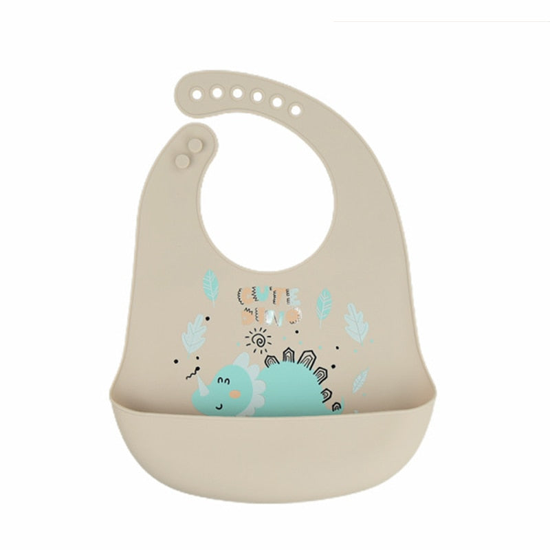 Waterproof Baby Bibs Soft Silicone Scarf Cute Cartoon Brint Baby Items Boys And Girls Adjustable Bibs Burp Sloths | TageUnlimited