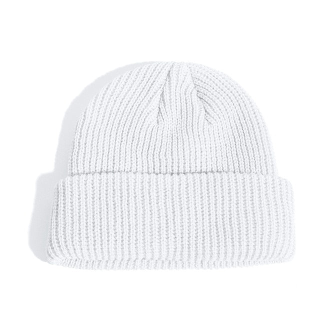 Fashion Hip Hop Beanie Knitted Hat Men Skullcap Women Winter Warm Brimless Baggy Melon Cap Cuff Docker Fisherman Beanies Hats | TageUnlimited