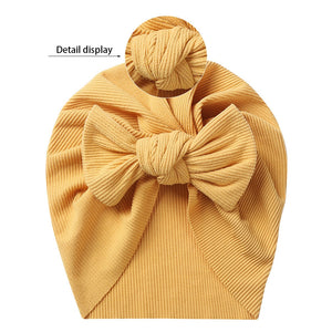 Baby Accessories For Newborn Toddler Kids Baby Girl Boy Turban Cotton Beanie Hat Winter Cap Knot Solid Soft Hospital Caps | TageUnlimited