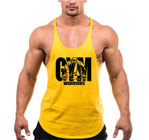 Summer Y Back Gym Stringer Tank Top Men Cotton Clothing Bodybuilding Sleeveless Shirt Fitness Vest Muscle Singlets Workout Tank | TageUnlimited