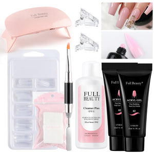 5pcs Quick Builder Nail Kits Finger Poly Extension Nail Gel Manicure Soak Off Crystal Gel Nail Polish No Pain Acrylic Gel GL1791 | TageUnlimited